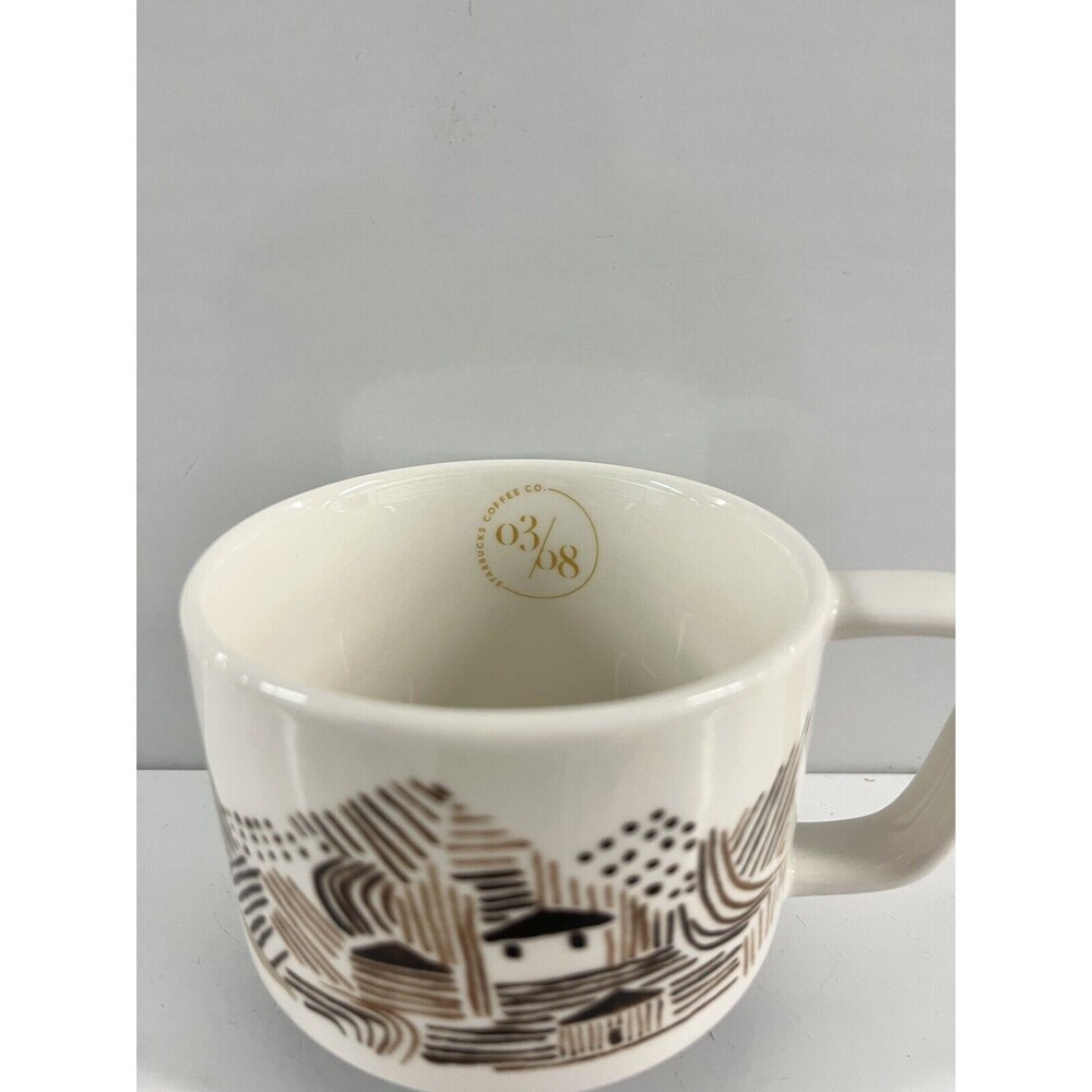 Starbucks Coffee Mug Artisan 2014 Series 03/08 Brown House Land Ceramic Canadian - Picture 6 of 13
